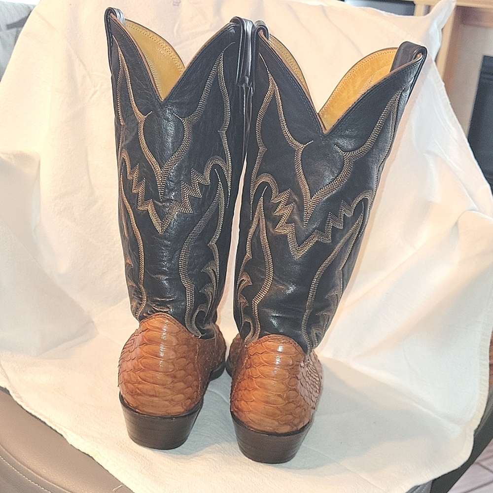 Nocona 44256 Men's Brown Leather Western Boots Sz. 8.5 D - Picture 5 of 9
